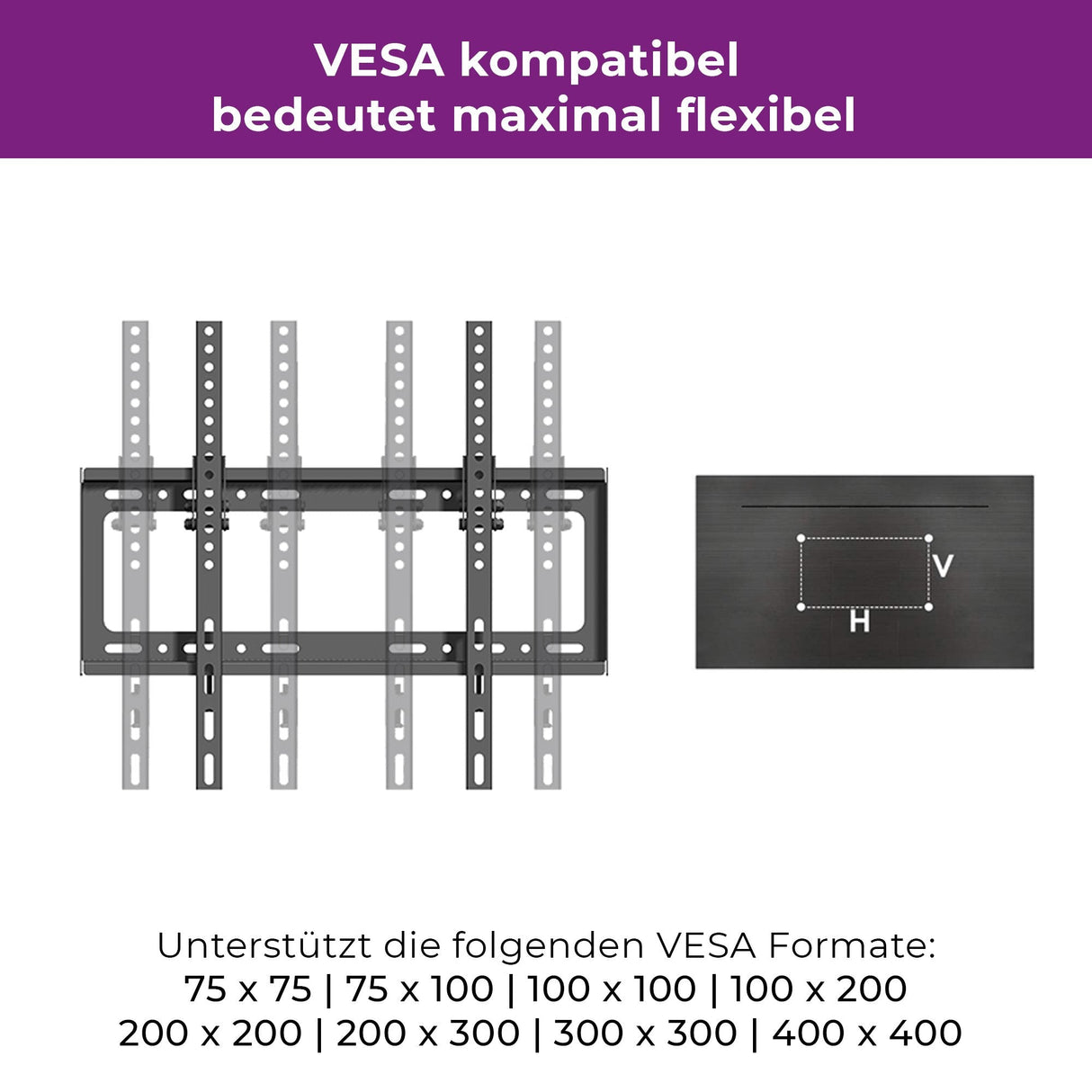 Soporte Pantalla Plana Montaje En Pared Ultron 23 "-55"