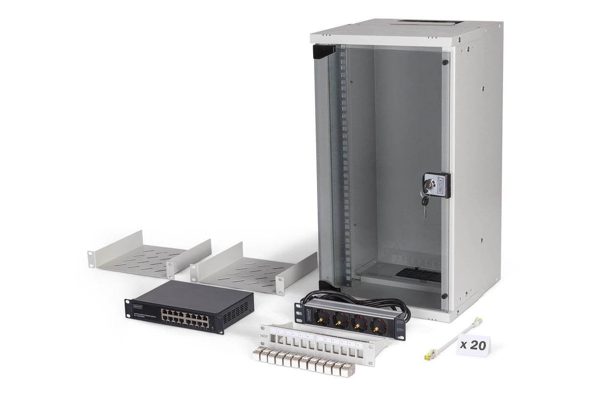 EAN 4016032499442 - Digitus DN-49104-SET armario rack Bastidor de pared Gris imagen 1