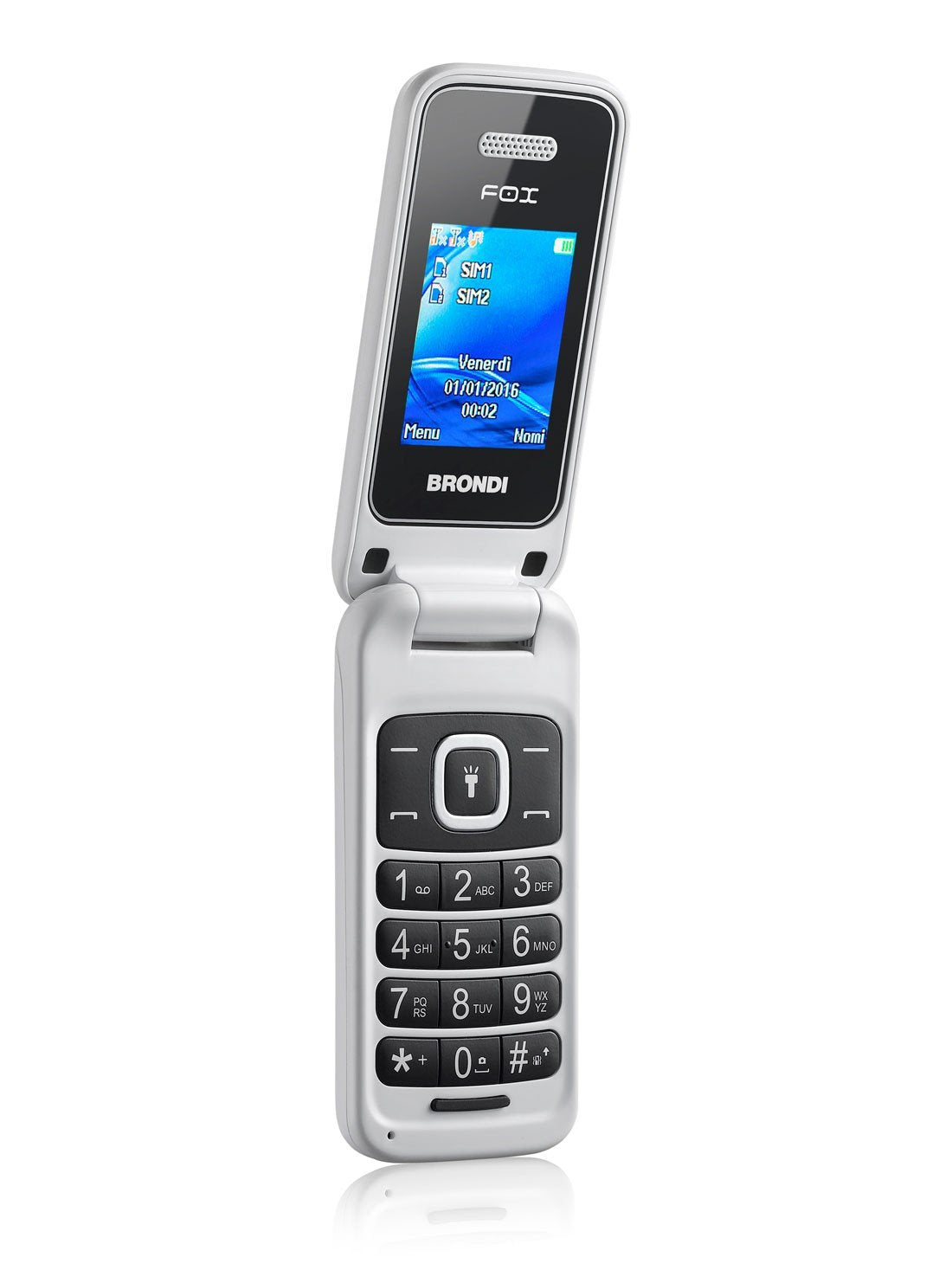 EAN 8015908738513 - Brondi Fox 4,5 cm (1.77") 74 g Blanco Característica del teléfono imagen 2