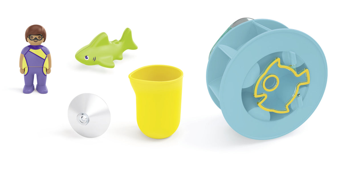 Playmobil 71688 Junior Aqua: Bañera De Hidromasaje De Agua Con Tiburón Bebé 71688