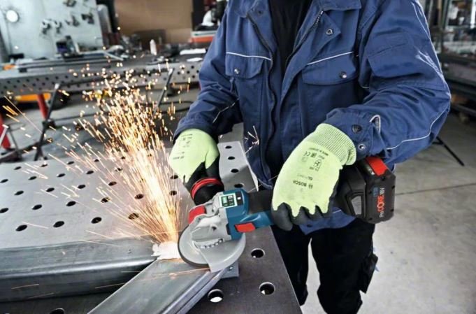 Amoladora Angular A Batería Bosch Gwx 18v -10 Sc