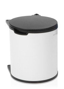 Brabantia 428081 Papelera 15 L Alrededor Negro, Blanco