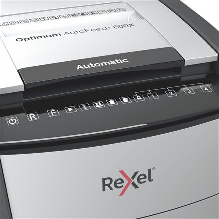EAN 5028252613958 - Rexel AutoFeed+ 600X triturador de papel Corte cruzado 55 dB 23 cm Negro, Gris imagen 5