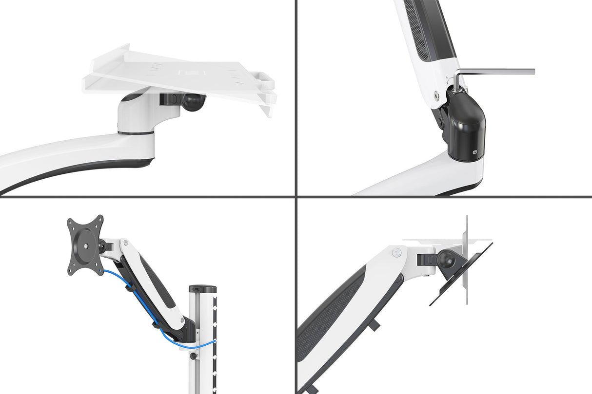 EAN 4016032486398 - Digitus DA-90451 soporte y montura para estación de trabajo/PC todo en uno 8 kg Negro, Blanco 81,3 cm (32 imagen 3