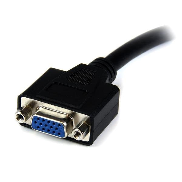 Startech Adaptador Conversor Dvi-I A Vga M/H 0.20m Negro Dvivgamf8in