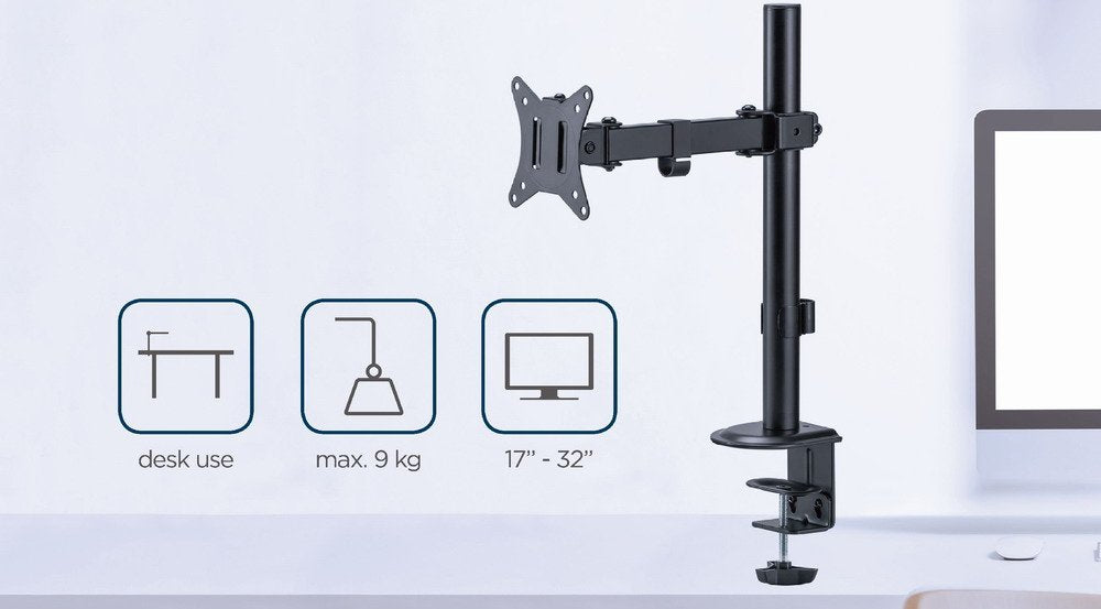 EAN 8716309127585 - Gembird MA-D1-03 soporte para monitor 81,3 cm (32") Escritorio Negro imagen 13