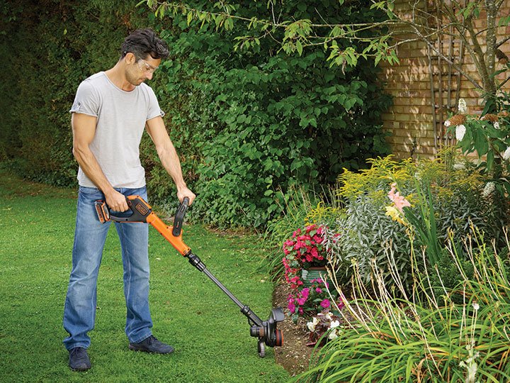 Black+Decker Cortacésped Inalámbrico Stc1820pc, 18 Voltios Stc1820pc-Qw