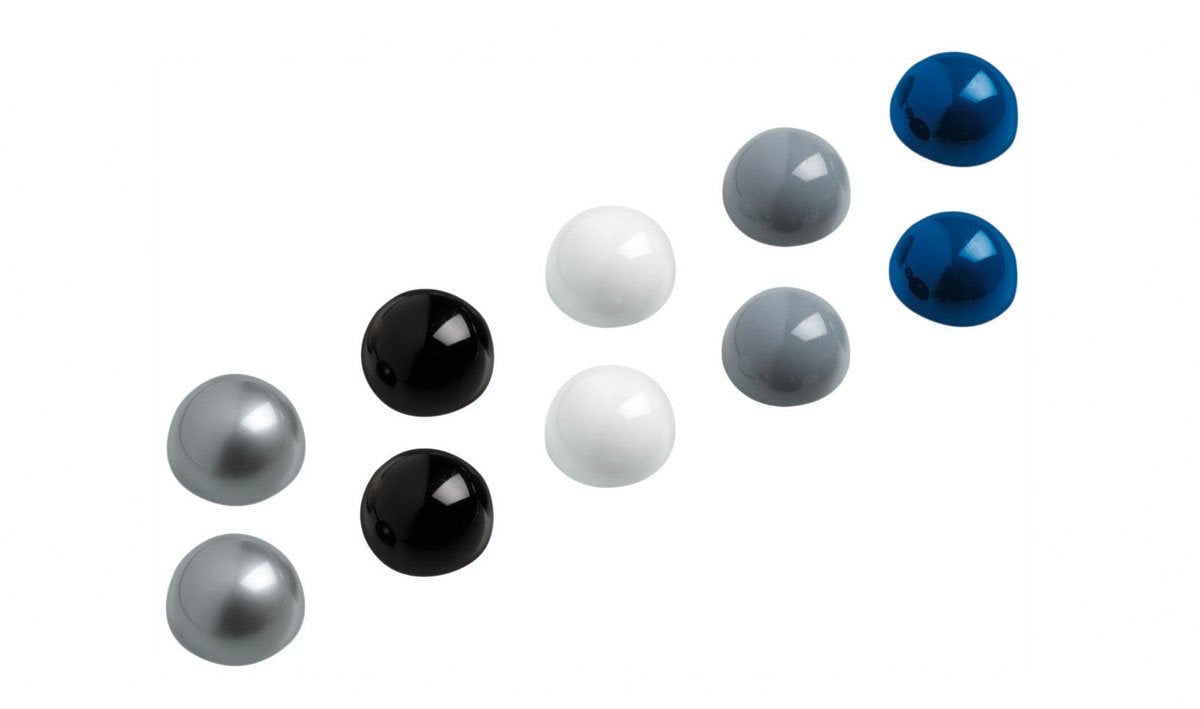 Magnete Ø 3,0 X 1,9 Je 2x Plateado, Negro, Blanco, Gris, Azul