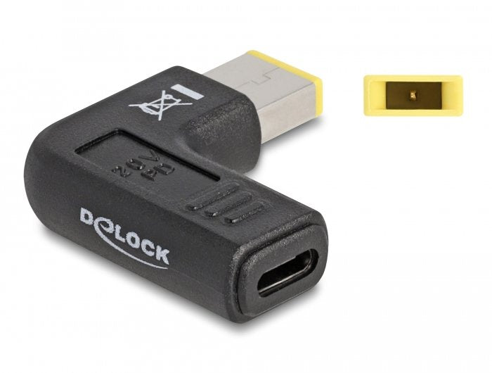 Delock Adapter Für Notebook Ladecable Usb Type-C Buchse Zu Lenovo 11,0 X 4,5 Mm Stecker 90° Gewinkelt