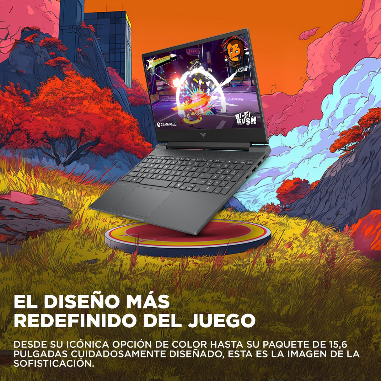 Portátil Gaming Hp Victus 15-Fa2707ns Intel Core I5-13420h 16gb 512gb Ssd Geforce Rtx 4050 15.6' Sin Sistema Operativo