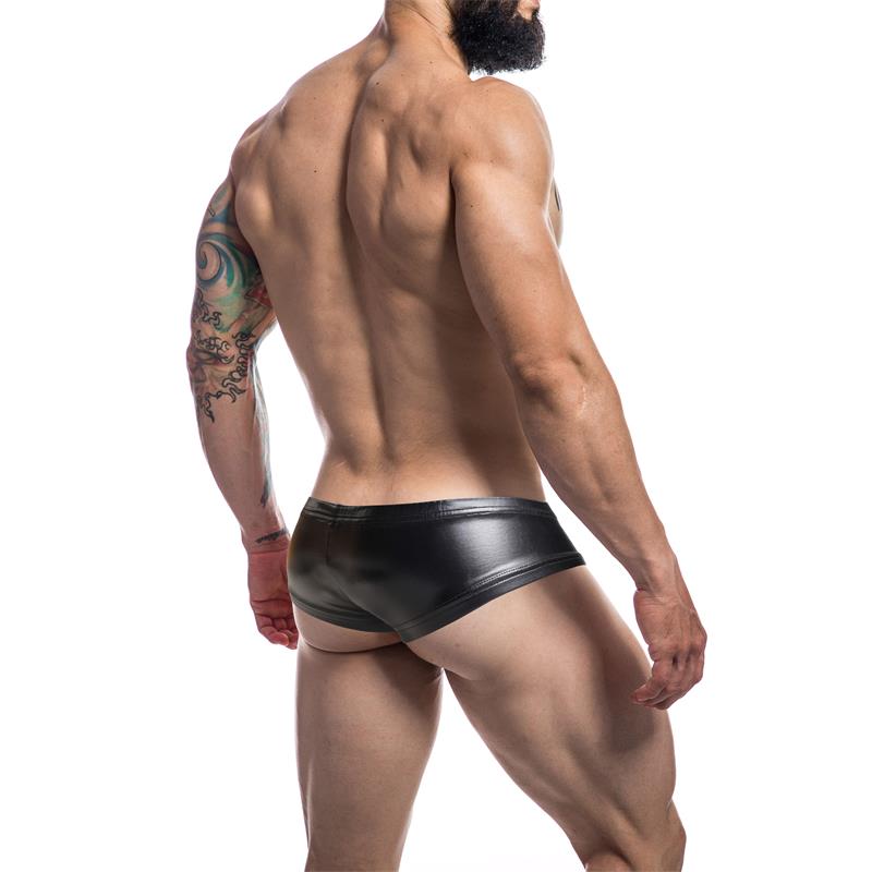 Cut4men - Booty Shorts Negro Cuero S