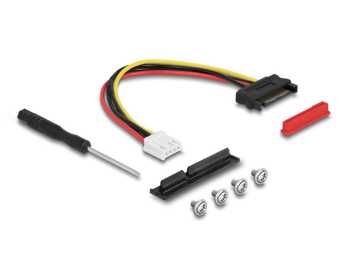 Delock 64218 Adaptador M.2 Clave A+E A Pcie X4 Nvme En Ángulo Con Cable De 20 Cm