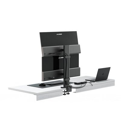 Alogic Elevate 34 Dual Vertical Monitor Stand Space Grey