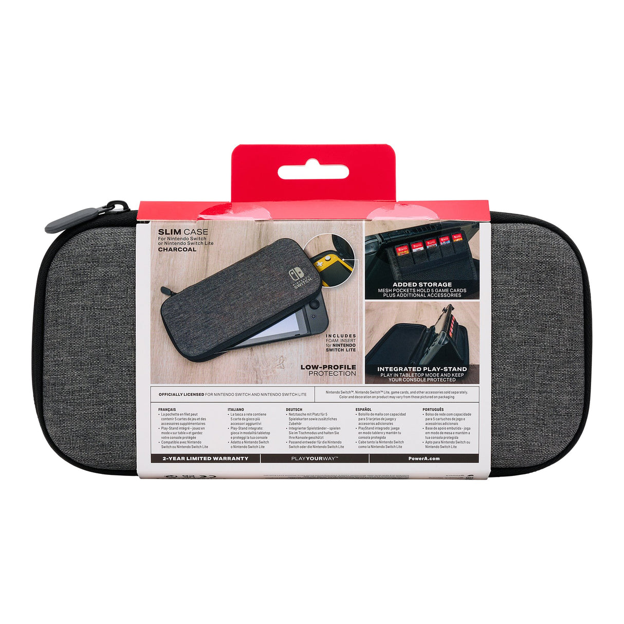 EAN 0617885027246 - PowerA 1522651-01 funda para consola portátil Funda protectora rígida Nintendo Carbón vegetal imagen 13
