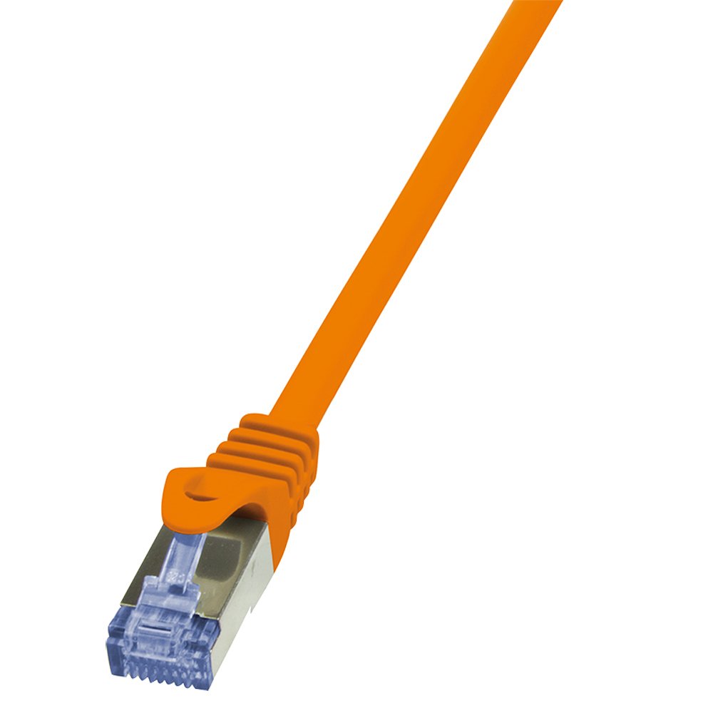 Logilink Cable De Red Cat6a  S/Ftp Awg26 Pimf  0,25m Naranja