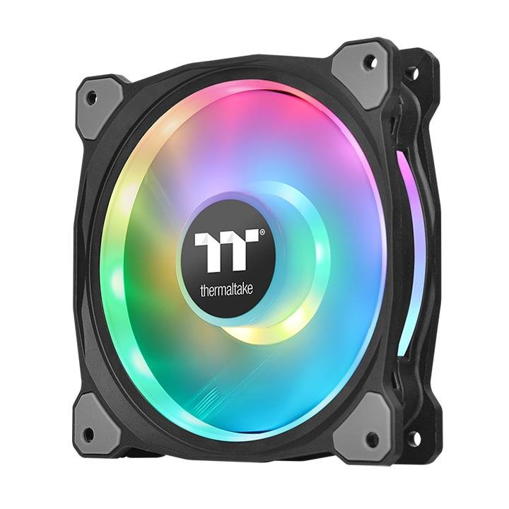 Ven 120x120 Thermaltake Riing Duo 12 Rgb Tt 3-Uds Pack 3 Unds/Vent 120x120mm Rgb/1500 Rpm Cl-F073-Pl12sw-A