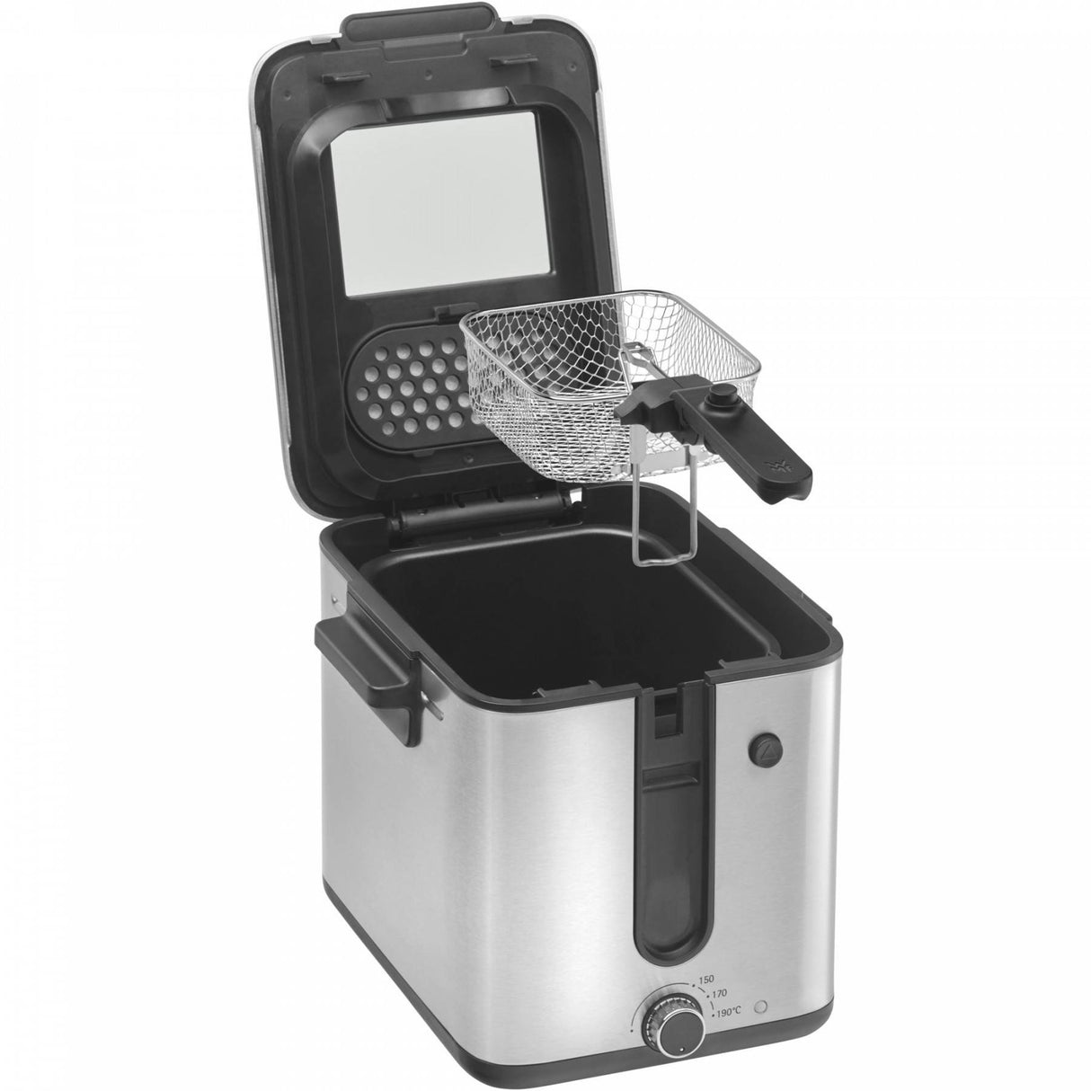 EAN 4211129141123 - WMF KITCHENminis 0415490011 Sencillo Independiente 1000 W Freidora Negro, Acero inoxidable imagen 1