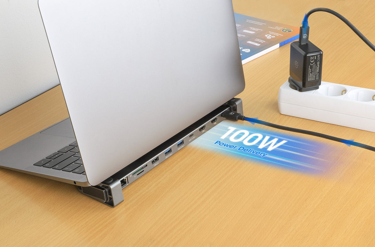 EAN 0766623190398 - Manhattan 190398 base para portátil y replicador de puertos Alámbrico USB 3.2 Gen 1 (3.1 Gen 1) Type-C Gr imagen 8