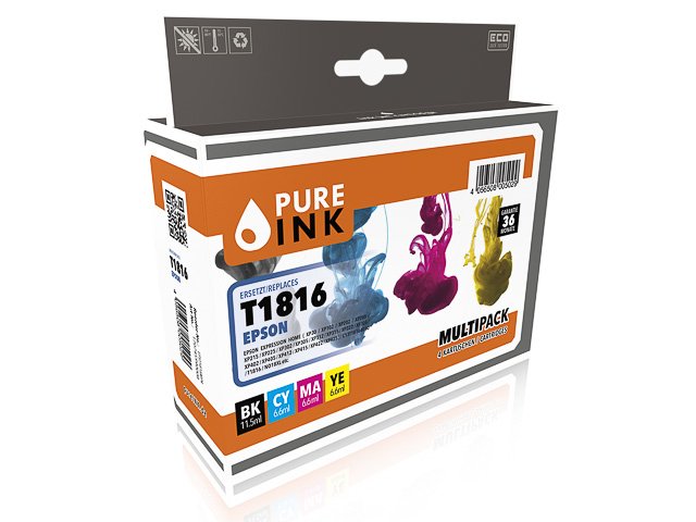 Pure 170745990008 Epson T1816 Xp Schwarz, Cyan, Magenta, Gelb