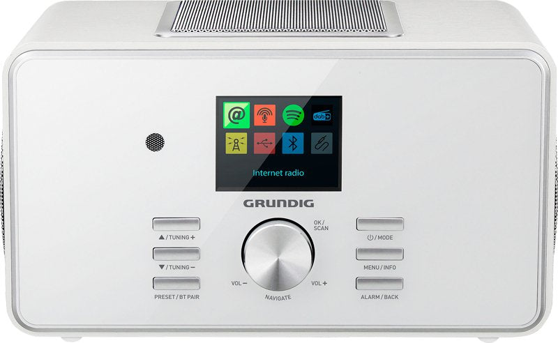 Grundig Dtr 6000 X, Radio Por Internet Gir1080 Blanco, Wlan, Bluetooth, Rds