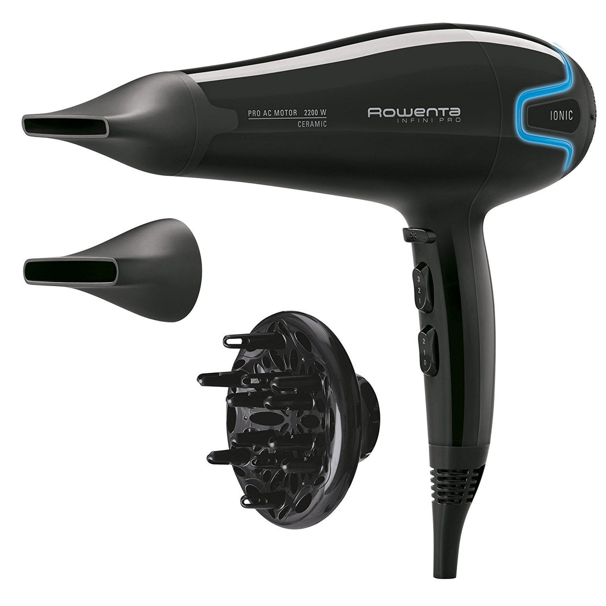 Secador Rowenta Infini Pro Beauty Cv8730 2200w Negro