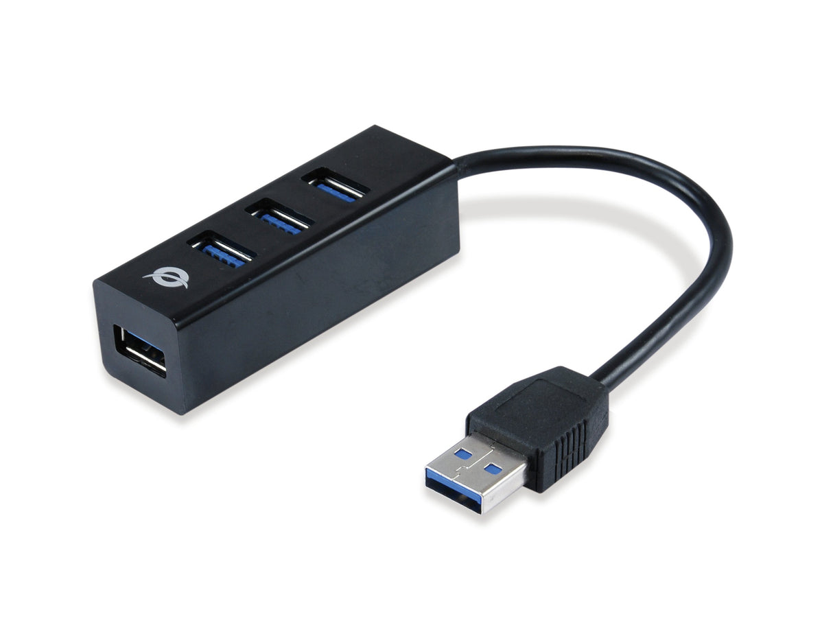 EAN 4015867223147 - Conceptronic HUBBIES04B hub de interfaz USB 3.2 Gen 1 (3.1 Gen 1) Type-A 5000 Mbit/s Negro imagen 4