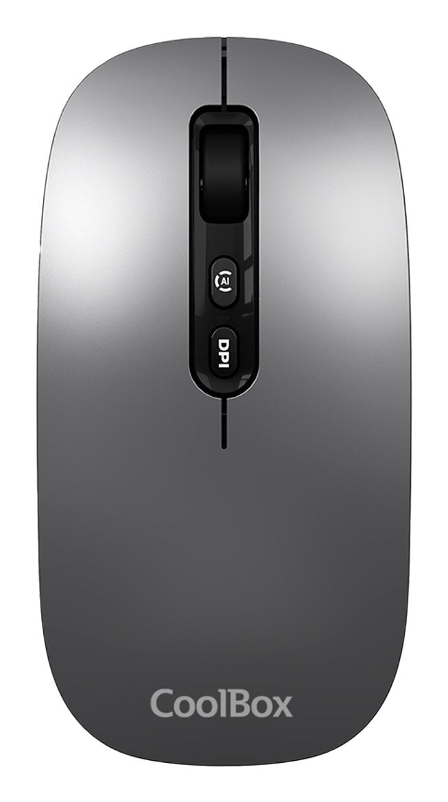 Coolbox Ratón W02-Ia Inalámbrico Rf+Bt Blanco