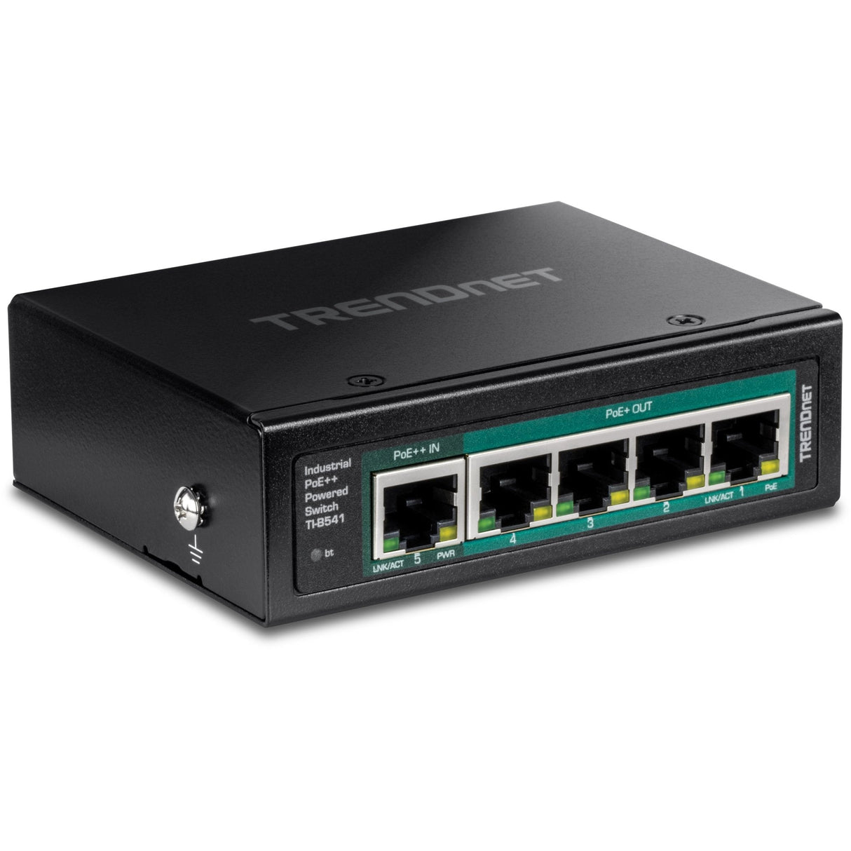 5-Port Industrialgigabit Poe++ Cpnt Powered Din-Rail Switch With Poe