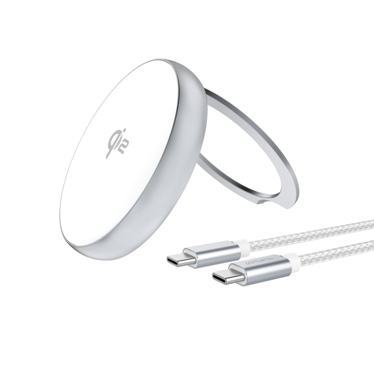 EAN 4252011907984 - 4smarts Qi2 Universal Plata USB Cargador inalámbrico Carga rápida Interior imagen 1