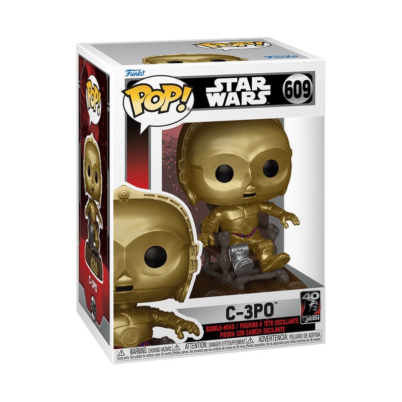 Funko Pop Star Wars Retorno Del Jedi 40 Aniversario C 3po En Silla 70744