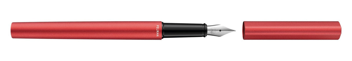 Pelikan Pluma Estilográfica Ineo Elements P6 Metall-Etui Feuer-Rojo