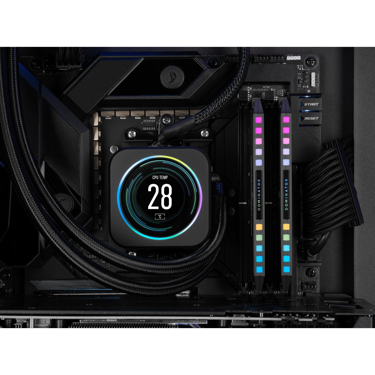 Corsair Dominator Platinum Rgb Ddr5 5600mhz 32gb 2x16gb Cl36 Memoria Dual Amd Expo E Intel Xmp