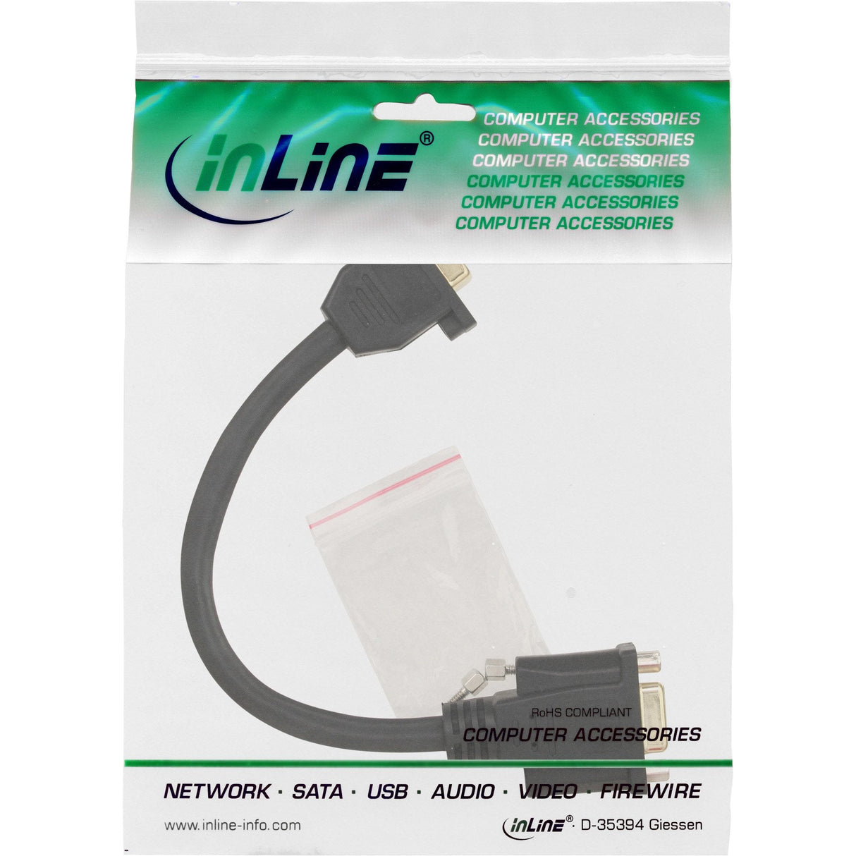 Adaptador Inline Vga 15 Pines Vga Hembra A Hembra 0.2m