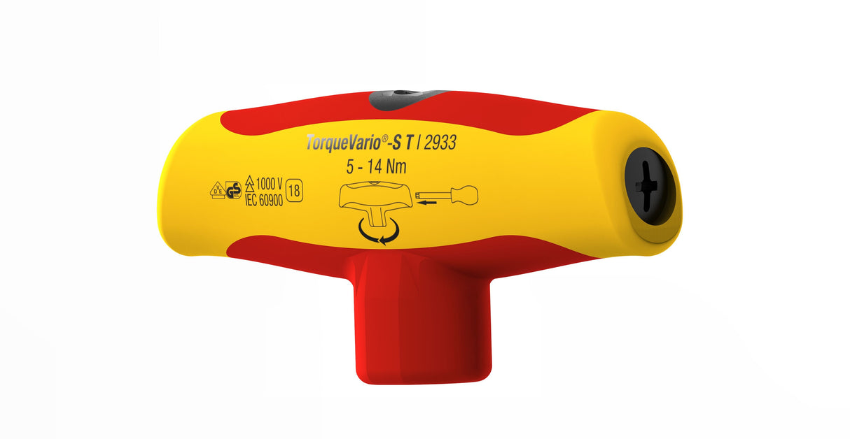 Wiha Destornillador Dinamométrico Con Mango En T Torquevario-S T Eléctrico 43177