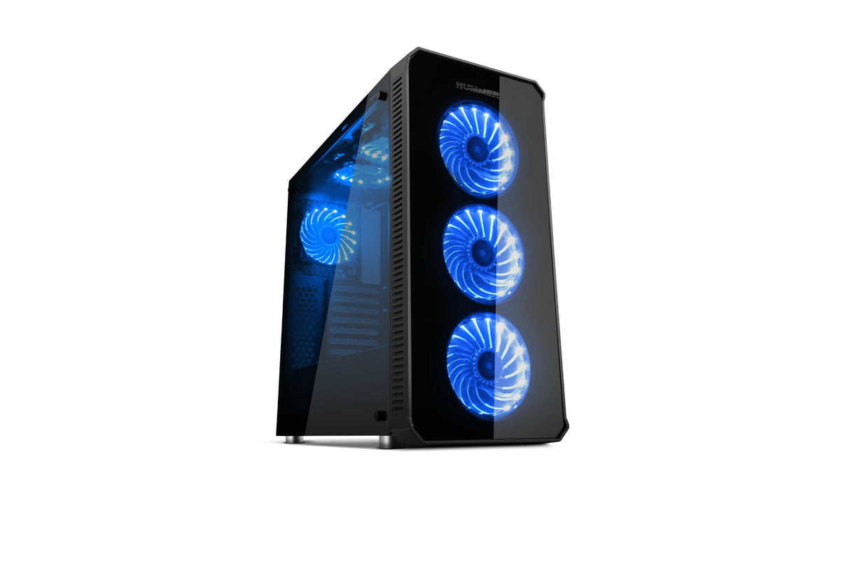 Caja Pc Nox Atx Hummer Tgx. Torre. Cristal Templado Usb 3.0 Con Ventiladores