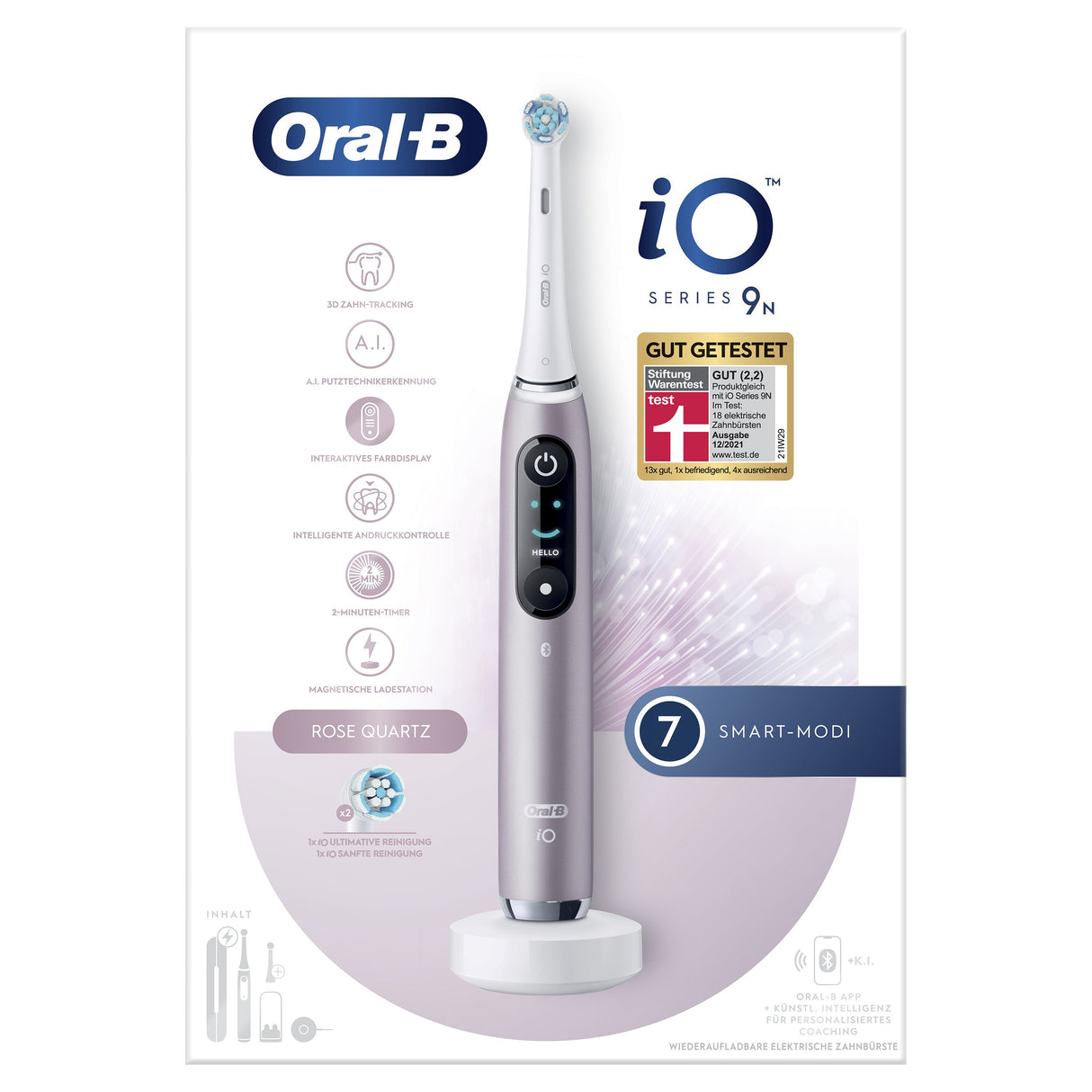 EAN 4210201408390 - Oral-B iO Series 9n Adulto Cepillo dental oscilante Rosa imagen 4