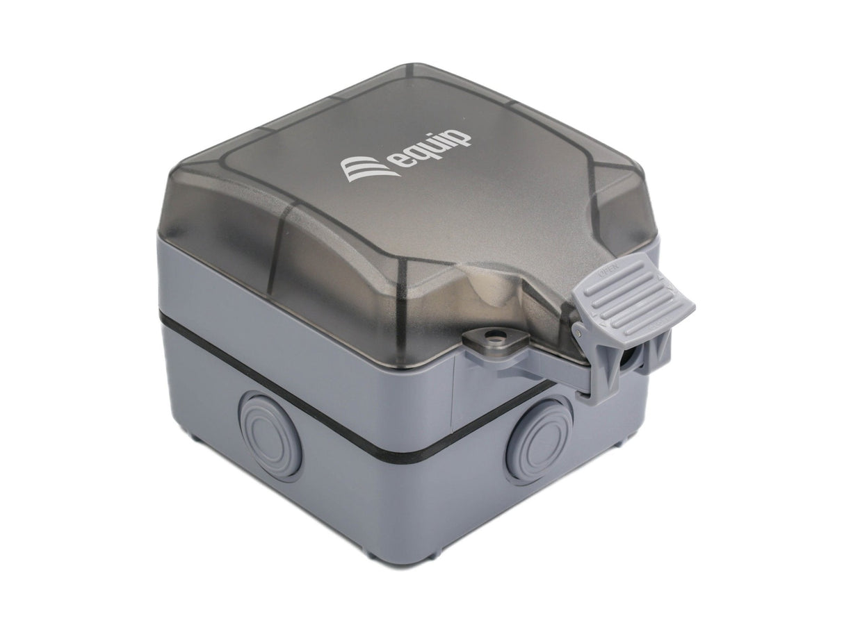 Equip Aufputzdose 1-Port Keymone Ungeschirmt Outdoor Gris