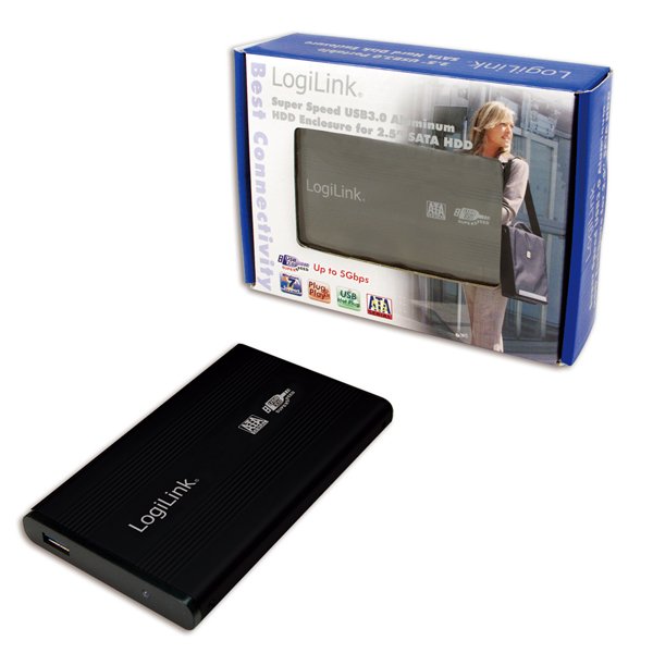 Logilink Caja Externa Hdd 2.5" Usb 3.0 Sata Aluminio Negro Ua0106