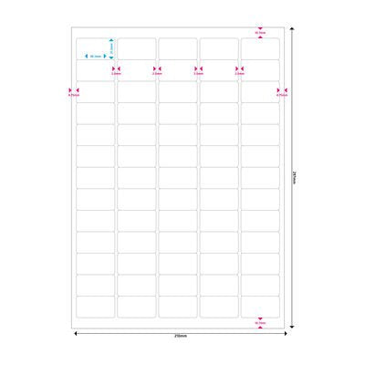 Mediarange Mrink151 Etiqueta Autoadhesiva Blanco Permanente 3250 Pieza(S)