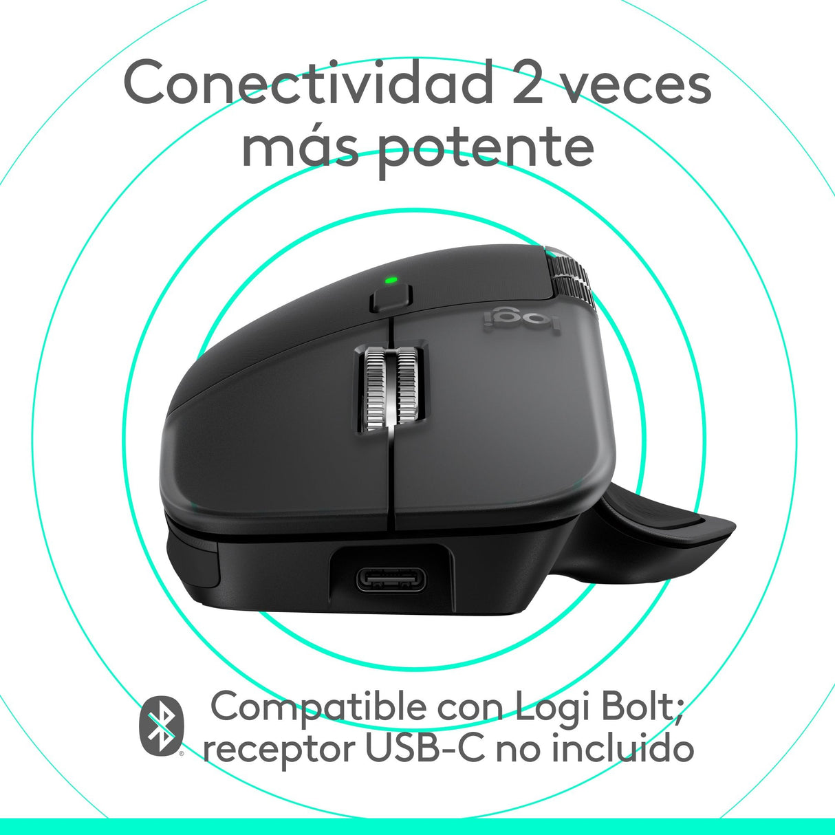 Ratón Logitech 910-007577 / Mx Mamer 4 For Mac Negro