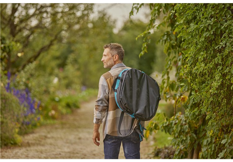 Bolsa Para Residuos De Jardín Gardena Popup Rectangular, Talla M Negro/Turquesa, 127 Litros 11715-20