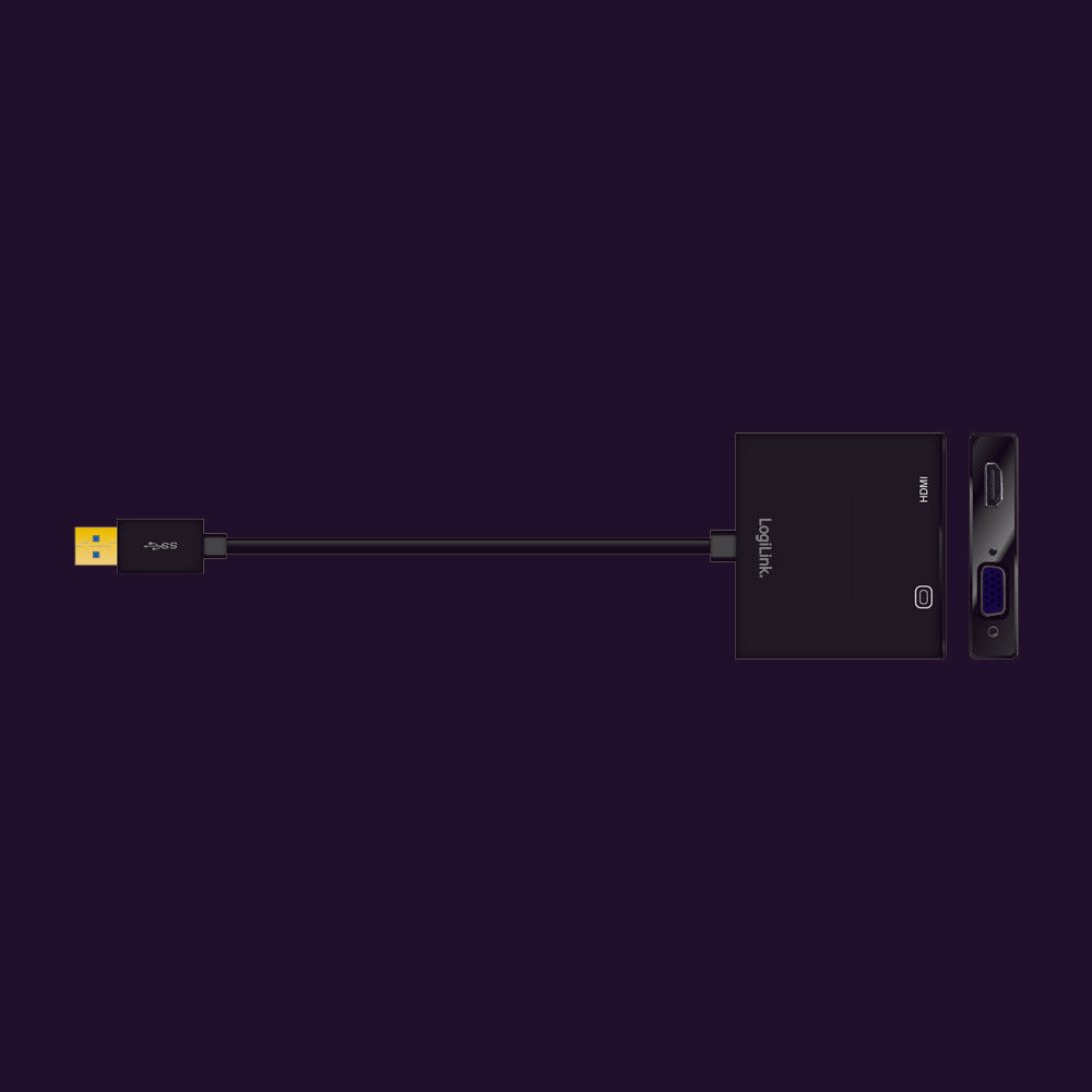 EAN 4052792034042 - LogiLink UA0234 Adaptador gráfico USB 1920 x 1080 Pixeles Negro imagen 2