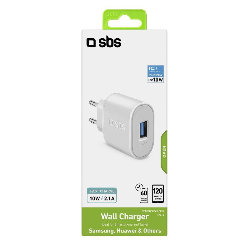 EAN 8018417237065 - SBS TETR1USB2AWFAST cargador de dispositivo móvil Universal Blanco Corriente alterna Interior imagen 2