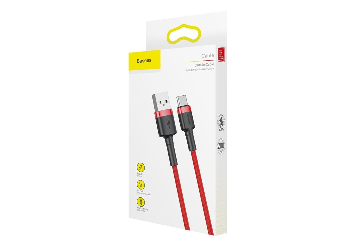 EAN 6953156278226 - Baseus Cafule cable USB USB 2.0 2 m USB A USB C Rojo imagen 6