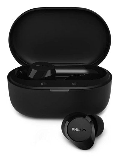 Auriculares Bluetooth Philips Tat1300bk Con Estuche De Carga Autonomía 6h Negros