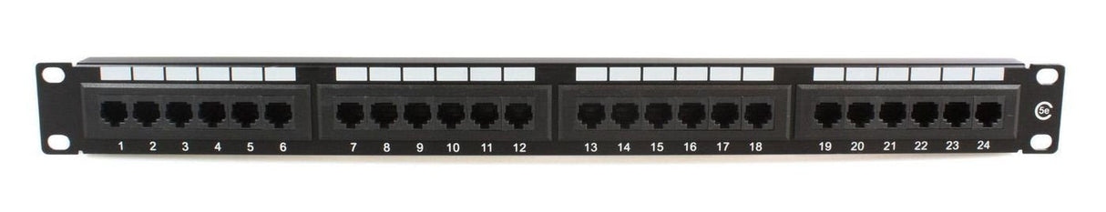 19" Utp. Cat5e Patch Panel 24 Port Dual Idc