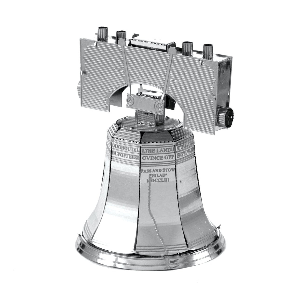 Maqueta 3d Metal Fascinations Liberty Bell Philadelphia Montaje Sin Pegamento Ni Soldadura