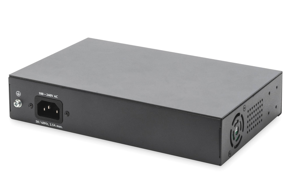 EAN 4016032467380 - Digitus DN-95140 switch No administrado Gigabit Ethernet (10/100/1000) Energía sobre Ethernet (PoE) Negro imagen 2