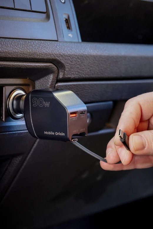 Mobile Origin 90w Car Charger Ca22 Usb-C+Usb-A 2x Cable 60cm