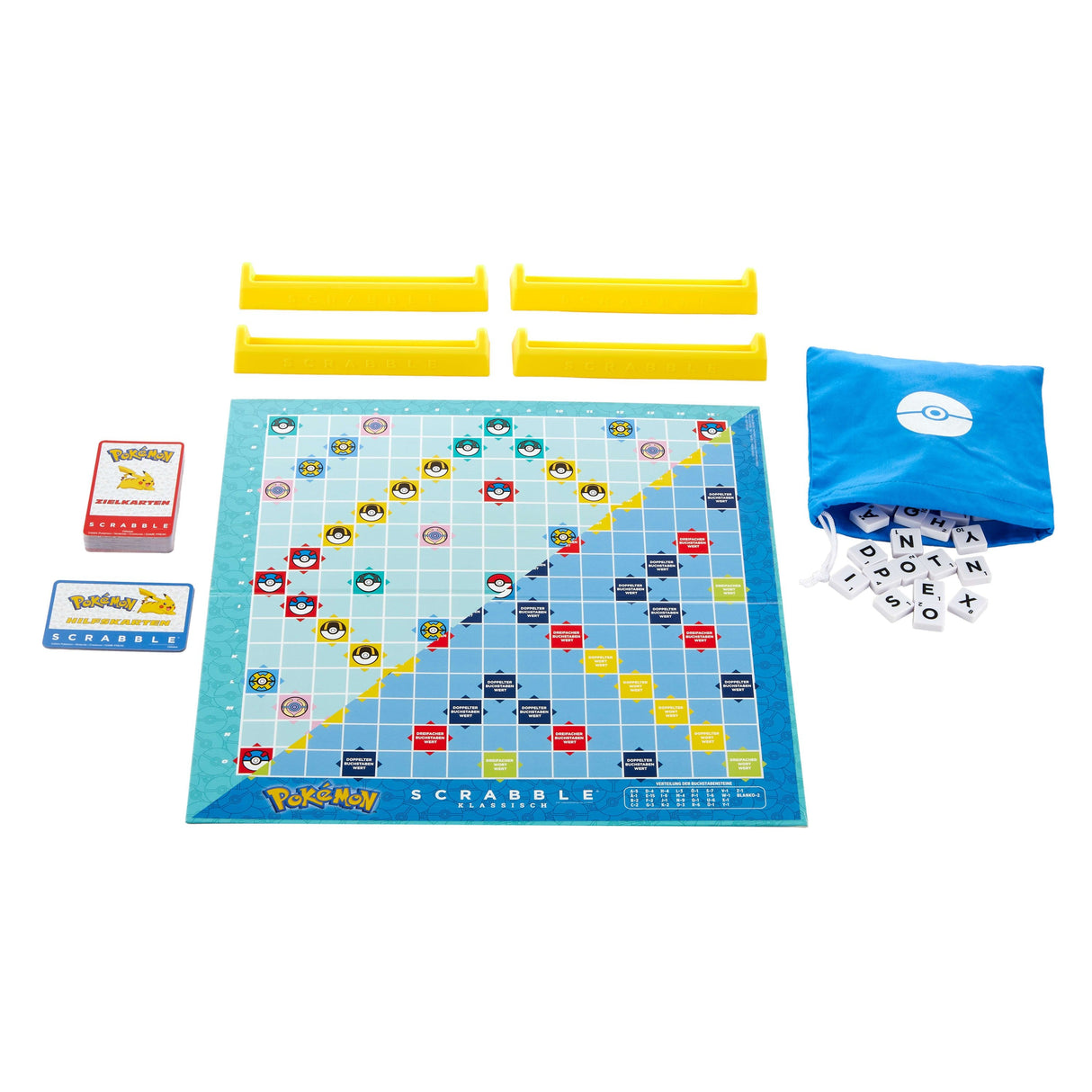 Mattel Games Scrabble Pokémon, Brett Juego Edición Alemana Hxt28